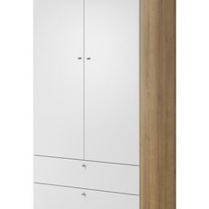 Piaski Šatní skříň Primo 80 cm dub Riviéra/bílá