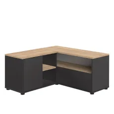 TV stolík v dekore duba v čierno-prírodnej farbe 90x45 cm Angle – TemaHome