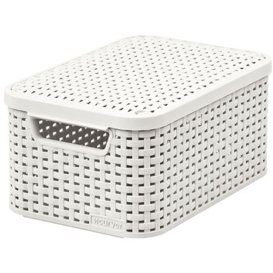 Košík S s vrchnákom Style 6l 205840 krémová