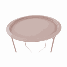 Príručný stolík s odnímateľnou táckou, nude ružová, RENDER