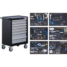 BGS 6076, Dielenský vozík | 7 zásuviek | súpravy náradia na nastavenie motora