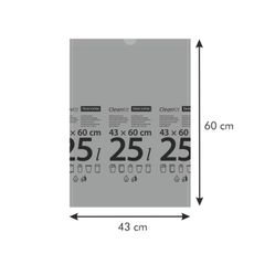 Zaťahovacie vrecká do odpadkových košov CLEAN KIT 25 l, 15 ks