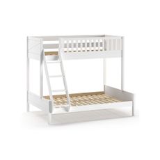Biela poschodová detská posteľ 140x200/90x200 cm Scott - Vipack