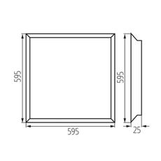 Kanlux 37176 - LED Podhľadový panel BLINGO LED/38W/230V 60x60 cm