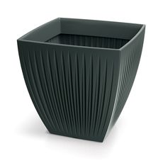 Prosperplast Květináč LATIE SQUAR I antracitový, varianta 40 cm