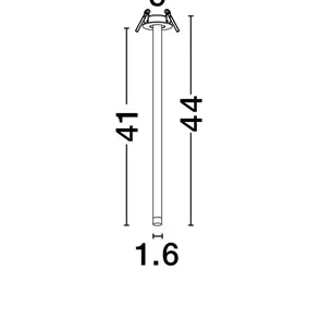 LED biele moderné stropné svietidlo Stilvi 44