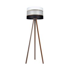 Stojacia lampa CORAL 1xE27/60W/230V hnedá/čierna/biela/zlatá