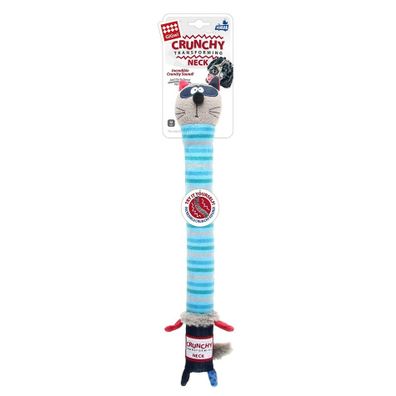 GiGwi Plyšová hračka s chrumkavým krkom Plush Friendz mýval M, 39 x 5,5 x 5 cm