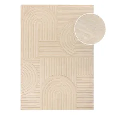 Béžový vlnený koberec Flair Rugs Zen Garden, 160 x 230 cm