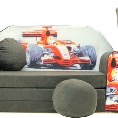 Welox rozkladacia detská pohovka -  formula, sivá