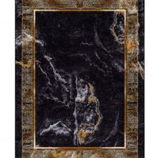 Dywany Łuszczów Kusový koberec Miro 51278.809 Marble black/gold - 160x220 cm