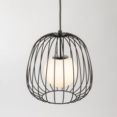 Luster na lanku BELL 1xG9/12W/230V pr. 24 cm čierna/lesklý chróm