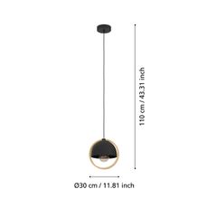 Eglo 43755 - Luster na lanku CALLOW 1xE27/40W/230V