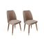 Súprava jedálenských stoličiek Hugo Beige and Walnut, 4 ks