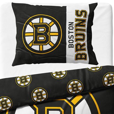 Mikroplyšové posteľné obliečky NHL Boston Bruins - 70 x 90 cm + 140 x 200 cm