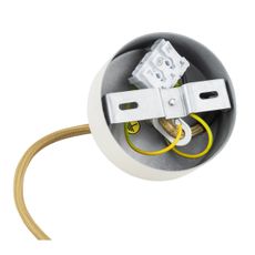 Argon 8451 - Luster na lanku ALMIROS 1xE14/7W/230V pr. 12 cm alabaster biela/zlatá