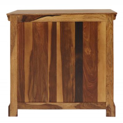 indickynabytok.sk - Komoda Jali s kovovým výpletom 90x90x45 z indického masívu palisander