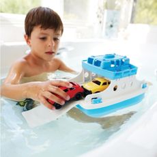 Green Toys - Trajekt s autíčkami biela/modrá