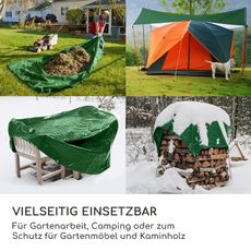 Blumfeldt Aegis, krycia plachta tkaná, univerzálna plachta, plast, zosilnené rohy, lanko