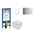 Cenovo zvýhodnený závesný WC set Geberit do ľahkých stien / predstenová montáž + WC Ideal Standard Tesi 111.355.00.5NF2