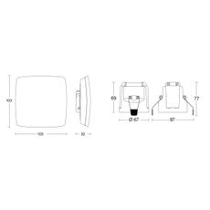 Steinel 079451 - Prezenčný hlásič TRUE PRESENCE KNX biela