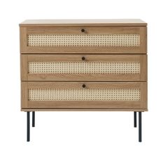 Nízka komoda v dekore duba v prírodnej farbe 80x75 cm Pensacola – Unique Furniture
