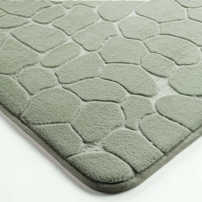Zelená kúpeľňová predložka 50x120 cm Ricochet – douceur d'intérieur