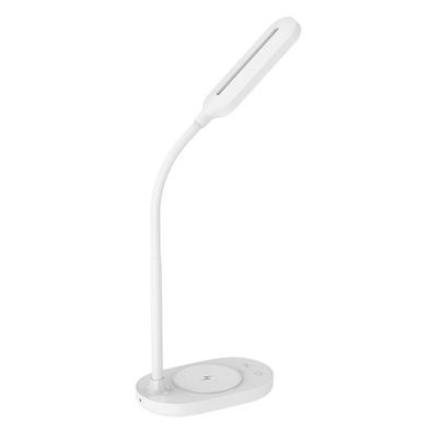 LED Stmievateľná dotyková lampa s bezdrôtovým nabíjaním OCTAVIA LED/7W/230V biela