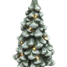 Mondex Since 1986R LED vánoční světelná dekorace stromek SANTA LILA 43 cm zelená