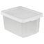 Dóza s vrchnákom Essentials 26l Transparentná