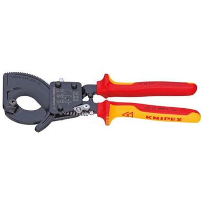 Káblové kliešte 250 mm KNIPEX 95 36 250 - 1000 V. Chrómované, viaczložkové VDE objímky