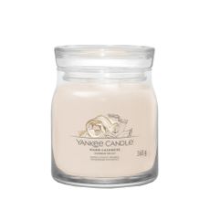 Yankee Candle vonná sviečka Signature v skle stredná Warm Cashmere, 368 g