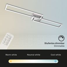 Brilo - LED Stmievateľný prisadený luster FRAME 2xLED/20W/230V + DO