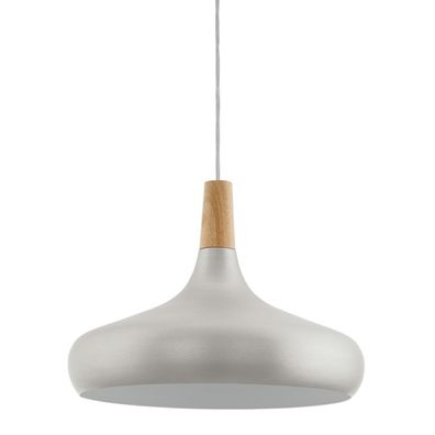 Eglo 901182-Luster na lanku SABINAR 1xE27/40W/230V pr.40cm strieborná