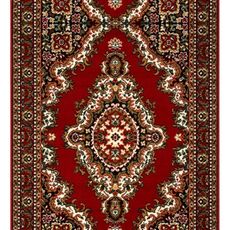 Alfa Carpets  AKCIA: 1200x100 cm Behúň na mieru TEHERAN T-102 red - obšitý zo všetkých strán - šíre 100 cm