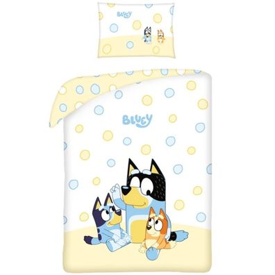 Obliečky do detskej postieľky Bluey - 100% bavlna - 60 x 40 cm + 100 x +135 cm