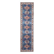 Modrý koberec behúň 225x60 cm Topaz - Think Rugs