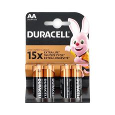 Duracell - 4 ks Alkalická batéria Basic LR06/AA 1,5V 2650 mAh
