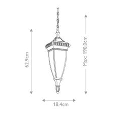 Elstead KL-VENETIAN8-M - Vonkajší luster VENETIAN 2xE14/60W/230V IP23