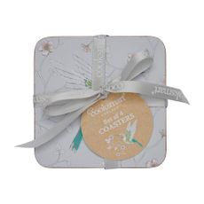 Sivé tácky v súprave 4 ks Hummingbirds – Cooksmart ®