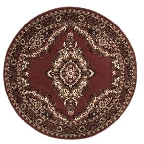 Alfa Carpets  Kusový koberec TEHERAN T-102 brown kruh - 190x190 (průměr) kruh cm