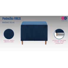 Podnožka FIREZE - poso Namornícka modrá