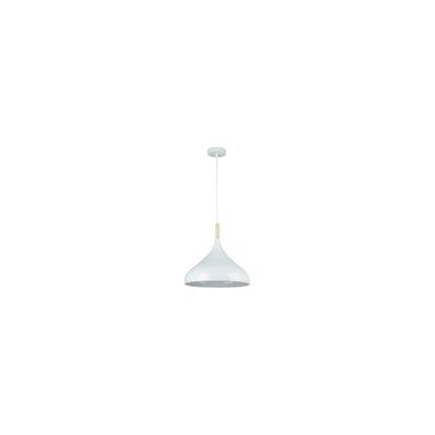 Luster na lanku MIKO 1xE27/60W/230V pr. 32 cm biela