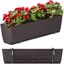 NABBI DRL600PW plastový balkónový kvetináč 59 cm hnedá