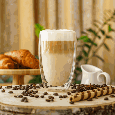 Termo poháre, set 2 ks, na latte, 450 ml, HOTCOOL TYP 2