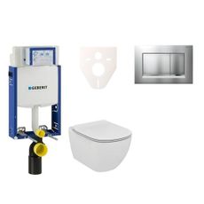 Cenovo zvýhodnený závesný WC set Geberit na zamurovanie + WC Ideal Standard Tesi 110.302.00.5NF7