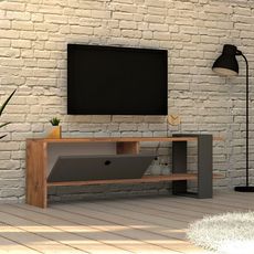 Kalune Design TV stolík OVA 120 cm antracitový/orech