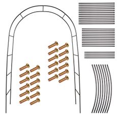 IKO Záhradný kovový oblúk, pergola na kvety  240 x 140 cm
