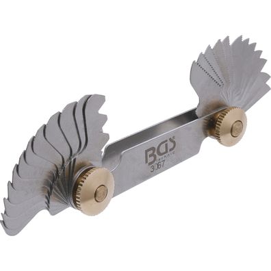 Závitové mierky BGS 3067 | 24 plátkov | metrické 0,25 - 6,00 mm