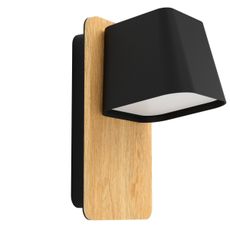 Eglo 390009 - Nástenné svietidlo RUSCIO 1xE27/40W/230V čierna/hnedá